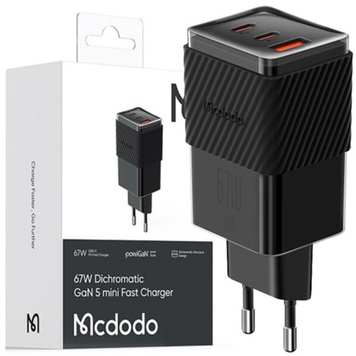 MCDODO GaN 5 PRO SZYBKA ŁADOWARKA USB-C USB-A 67W