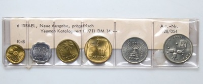 Izrael - zestaw monet - SET - 6 monet - w blistrze