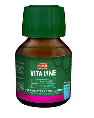 Vitaline witaminy AD3EC dla papug i ptaków egzotycznych 50ml