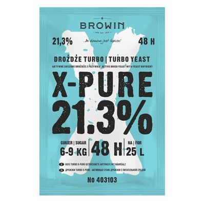 DROŻDŻE GORZELNICZE TURBO X-PURE 21,3% 48H BIOWIN