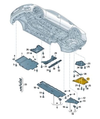 Накладка пол задняя середина audi a6 a7 c8 aso фото №1
