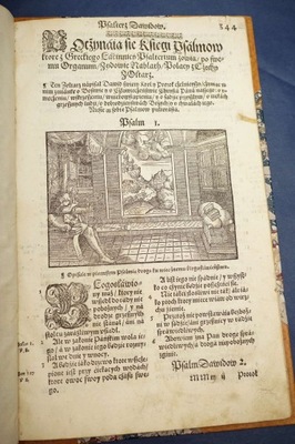 1577 BIBLIA Leopolity - Psałterz Dawida - komplet