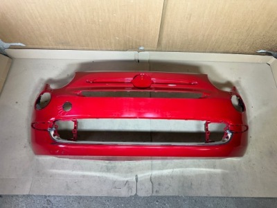 Fiat 500 рестайлинг  15r- бампер передний перед хром фото №1