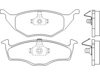 PADS BRAKE VW LUPO 99-05  