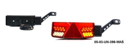 Лампа задня напівпричіп права з trójkątem led габаритний ліхтар фото №1