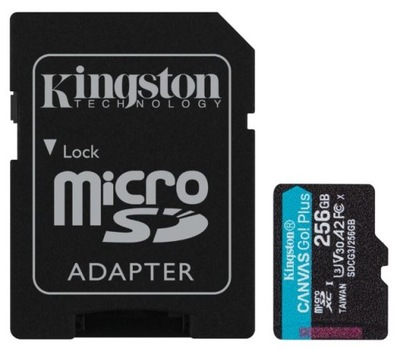 Karta mSD Kingston Canvas Go! Plus 256 GB 170/90MB