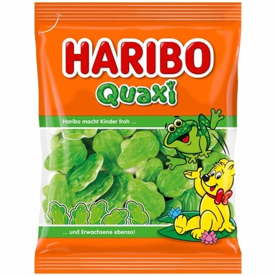 Haribo Quaxi żelki zielone żabki z pianką 175g