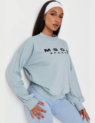 MISSGUIDED_NIEBIESKA BLUZA MSGD MS110 R.3XL/4XL