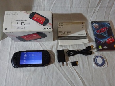 SONY PSP E1004 STREET - KOMPLET - KARTA 64GB - GRY - PUDEŁKO