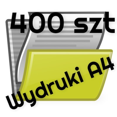 Wydruk jednostronny A4 400 szt .Szybka Wysyłka