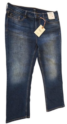 F&F spodnie jeansowe crop średni stan 40