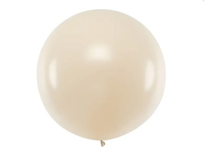 Balon okrągły MEGA 1M, balon GIGANT NUDE beż BOHO! BALON KULA