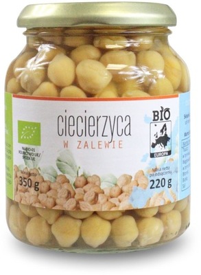 Ciecierzyca w zalewie w słoiku BIO 350 g (220 g)