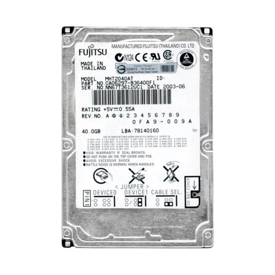 FUJITSU 40GB 4.2K 2MB ATA 2.5'' MHT2040AT