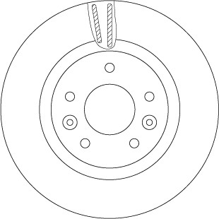 ДИСК ТОРМОЗНОЙ NISSAN ПЕРЕД QASHQAI/X-TRAIL 1,2-2,0 13- DF6786