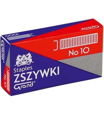 Zszywki nr 10 1000 sztuk Grand