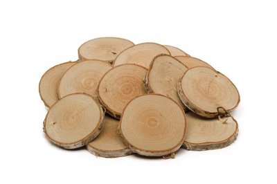 Plastry drewna selekcjonowane o śr. 8-9 cm