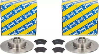 Snr гальмівні диски+ гальмівні колодки задня renault scenic iv talisman фото №1