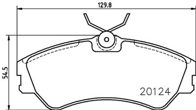 PADS BRAKE FRONT VW T4  