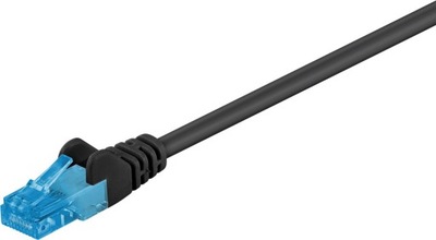 Kabel sieciowy LAN UTP CAT 6A RJ45 czarny 1m