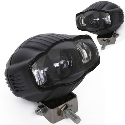 2x HALOGEN MOTOCYKEL LAMPA LED REFLEKTOR MOTOR