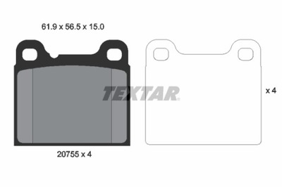 ZAPATAS HAM. VOLVO T. 740- S70  