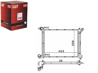 РАДІАТОР МІНІ ONE 1.4TDI 03- HART
