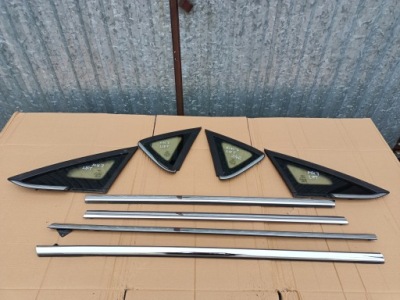 Комплект окон накладка chromowanych скребок молдинг дверь ford fiesta mk7 lift фото №1