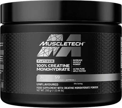 MuscleTech Platinum 100% Creatine Monohydrate Proszek 200g