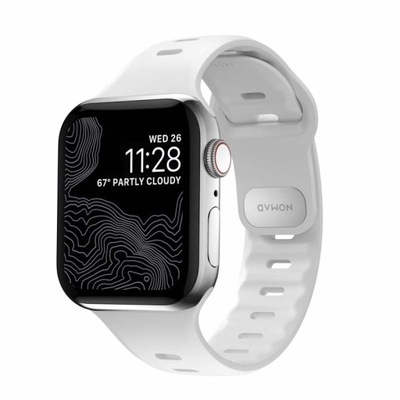 Pasek sportowy Nomad Slim Apple Watch 42 mm / 44 mm / 45 mm / 49 mm biały