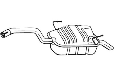 BOSAL SILENCIADOR SISTEMAS DE ESCAPE PARTE TRASERA CITROEN C8 LANCIA PHEDRA PEUGEOT  