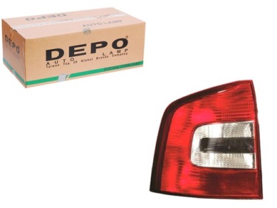 Лампа задняя комбинированная skoda octavia ii py21w p21w фото №1