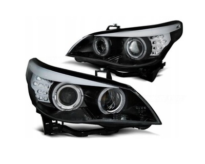 ФОНАРІ ПЕРЕД BMW E60 E61 LED (СВІТЛОДІОД) BLACK 05-07 DIODOWE