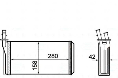 Behr hella отопитель alfa romeo 166 2.4 jtd 936 фото №1