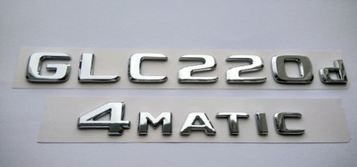 GLC220d 4Matic Mercedes emblemat chrom