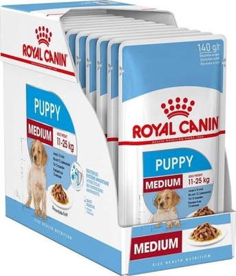 ROYAL CANIN SHN Medium Puppy w sosie - mokra karma