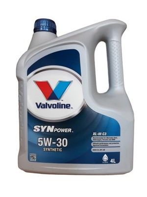 VALVOLINE SYNPOWER XL-IIIC3 МОТОЦИКЛ OIL SAE 5W-30 4L