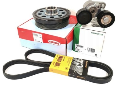 Шків колінчастого вала ролик натягувач ремінь bmw f10 520d n47n фото №1