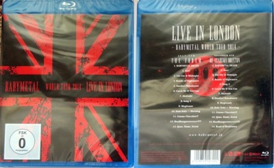 BABYMETAL LIVE IN LONDON WORLD TOUR 2014 KONCERT BLU-RAY FOLIA