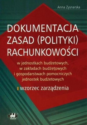 Dokumentacja zasad (polityki) rachunkowości w jednostkach budżetowych, w