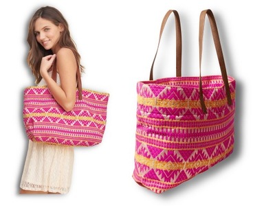 HOLLISTER Abercrombie Torebka Torba Tote Pastelowa