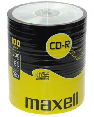 Płyta CD Maxell CD-R 700 MB opakowanie 100 sztuk