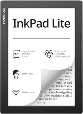 Czytnik PocketBook InkPad Lite Mist Grey 970 8 GB 9,7"