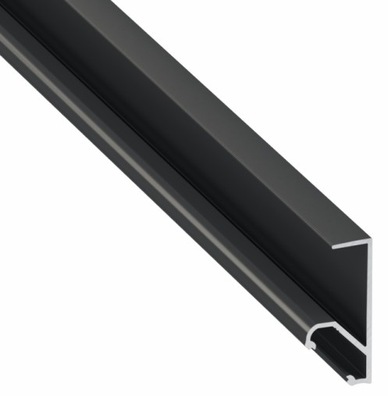 Profil aluminowy do półek szaf Q18 2m Czarny