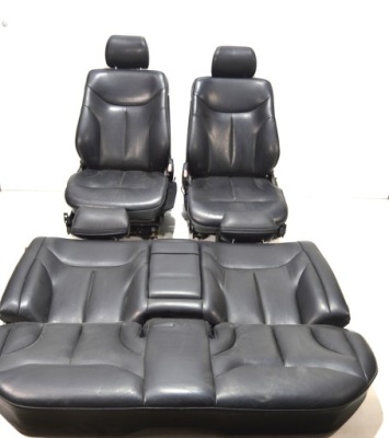 Сидіння заднє сидіння комплект czarna шкіра електрика mercedes w140 s klasa фото №1