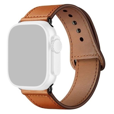 Pasek Skórzany Leather Fit Brązowy do Apple Watch Ultra 2