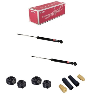 Амортизатори задня + відбійники захист подушки безпеки hyundai getz 2002-2010 фото №1