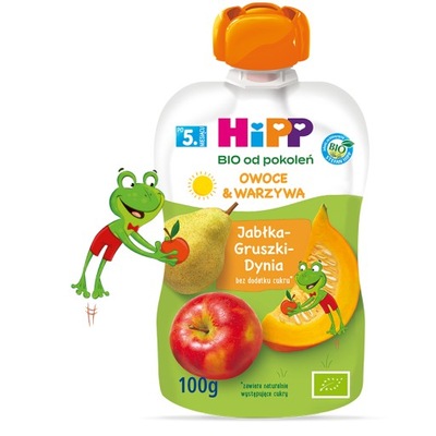HiPP BIO Mus jabłka-gruszki-dynia 100g