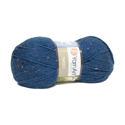 100g wełna akryl YarnArt Tweed niebieski 230