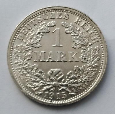 moneta 1 Marka Niemcy 1915 D Wilhelm II